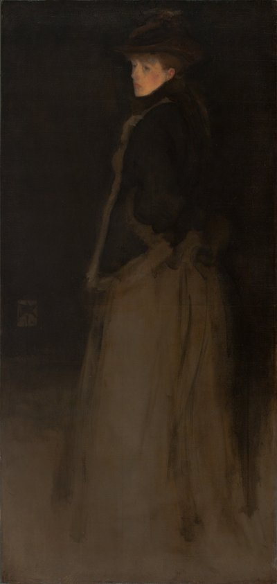 Arrangement in Black and Brown, the Fur Jacket by James Abbott McNeill Whistler