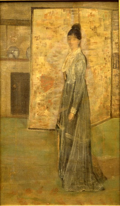 Arrangement in Flesh Color and Grey: The Chinese Screen by James Abbott McNeill Whistler