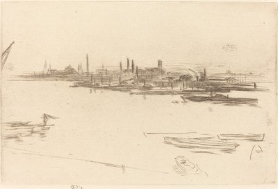 Battersea: Dawn, 1875 by James Abbott McNeill Whistler