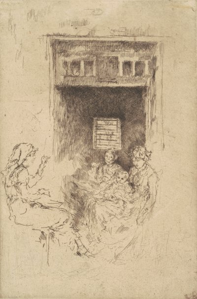 Bead-Stringers, 1880 by James Abbott McNeill Whistler