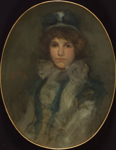 Blue and Coral: The Little Blue Bonnet by James Abbott McNeill Whistler