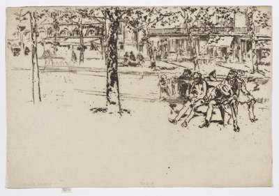 Boulevard Poissonnière, Paris, c.1892-93 by James Abbott McNeill Whistler