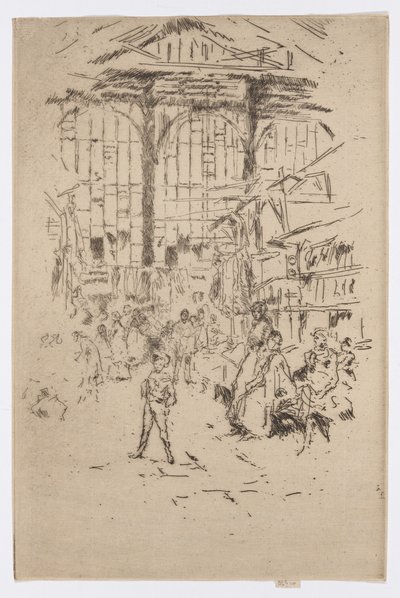 Clothes-Exchange, Houndsditch, No.2, c.1886-88 by James Abbott McNeill Whistler
