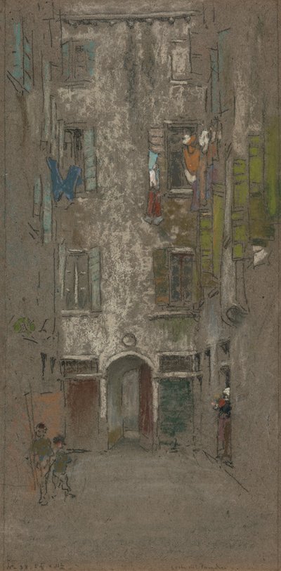 Corte del Paradiso by James Abbott McNeill Whistler