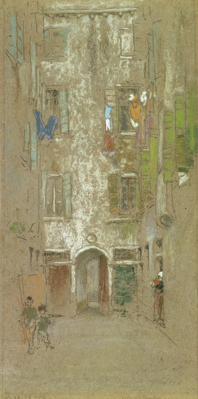 Corte del Paradiso by James Abbott McNeill Whistler