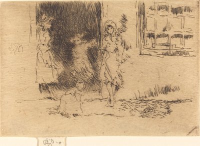Cottage Door by James Abbott McNeill Whistler