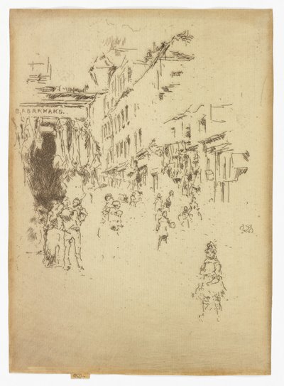 Cutler Street, Houndsditch, c.1886-88 by James Abbott McNeill Whistler