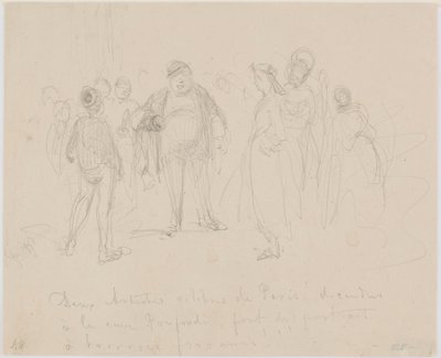 Deux Artistes Célèbres de Paris, 1858 by James Abbott McNeill Whistler