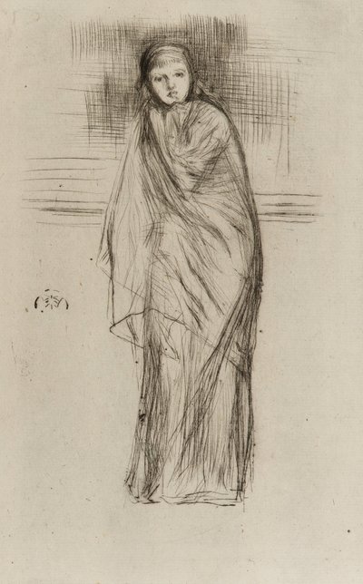 Draped Model, 1870 by James Abbott McNeill Whistler