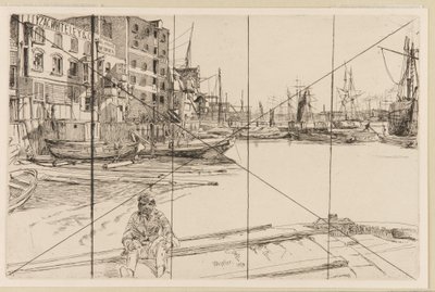 Eagle Wharf Tyzac Whiteley and Co. by James Abbott McNeill Whistler