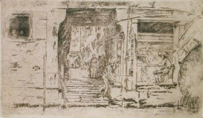 Fish Shop, Venice by James Abbott McNeill Whistler
