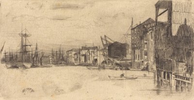 Free Trade Wharf by James Abbott McNeill Whistler