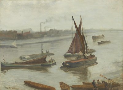 Grey and Silver: Old Battersea Reach by James Abbott McNeill Whistler
