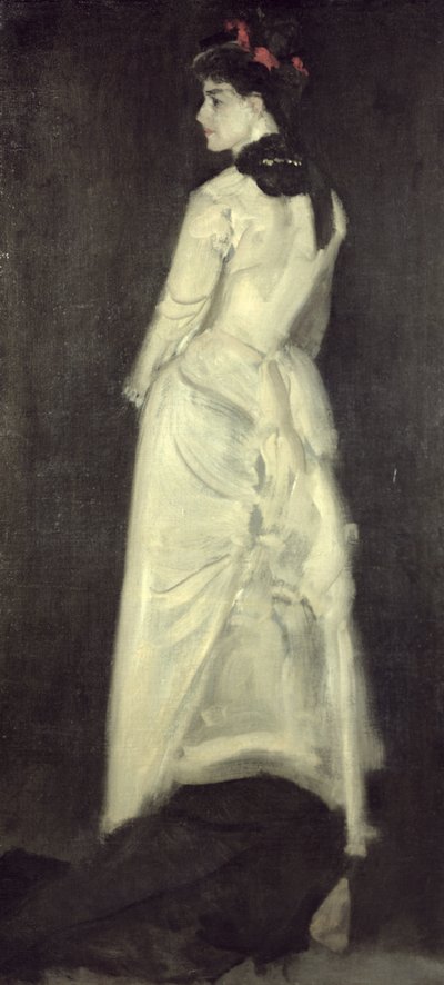 Harmony in Flesh Colour and Black: Portrait of Miss Louise Jopling by James Abbott McNeill Whistler