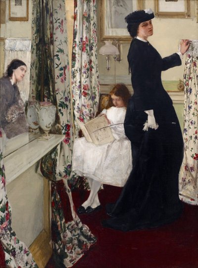 Harmony in Green and Rose: The Music Room, 1860 by James Abbott McNeill Whistler