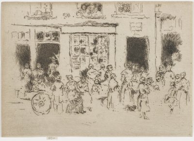 High Street, Brussels, 1887 by James Abbott McNeill Whistler