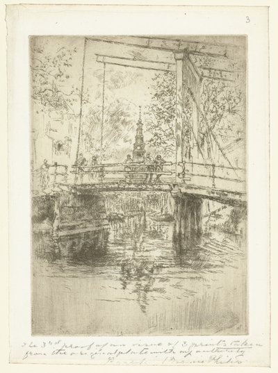 Little Drawbridge in Amsterdam by James Abbott McNeill Whistler