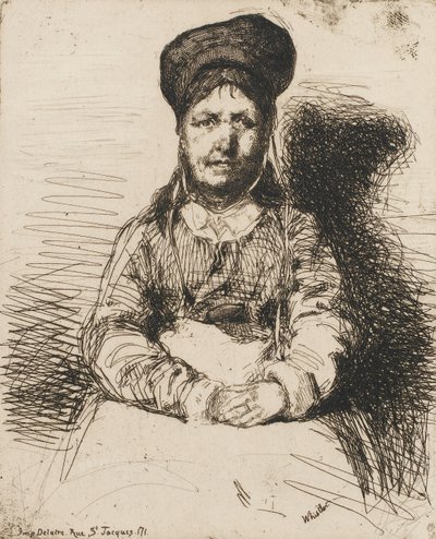 La Retameuse. One of the Twelve Etchings from Nature The French Set by James Abbott McNeill Whistler