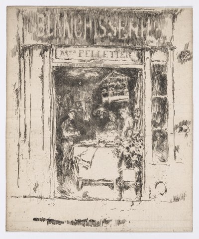 Mme Pelletier, Blanchisserie, Paris, c.1892-93 by James Abbott McNeill Whistler