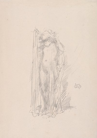 Model Draping by James Abbott McNeill Whistler