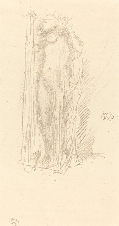 Model Draping by James Abbott McNeill Whistler