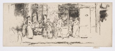 Newspaper-Stall, Rue de Seine, c.1892-93 by James Abbott McNeill Whistler