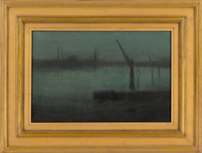 Nocturne: Blue and Silver--Battersea Reach, 1870-1875 by James Abbott McNeill Whistler