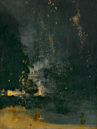 Nocturne in Black and Gold, the Falling Rocket by James Abbott McNeill Whistler