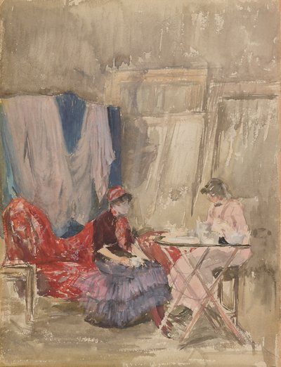 Note in Pink and Purple - The Studio by James Abbott McNeill Whistler