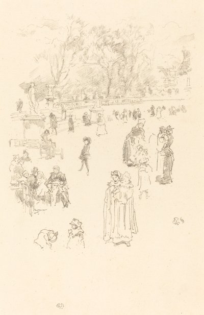 Nursemaids: The Good Women of Luxembourg, 1894 by James Abbott McNeill Whistler
