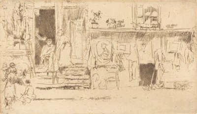 Old-Clothes Shop, No.II, c. 1884-1886 by James Abbott McNeill Whistler