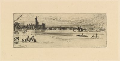 Old Westminster Bridge, 1859 by James Abbott McNeill Whistler