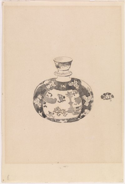 Oviform Ginger-Jar with Bell-Shaped Cover by James Abbott McNeill Whistler