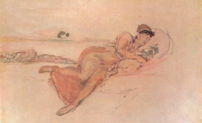 Pink and Rose, The Mothers Sleep by James Abbott McNeill Whistler