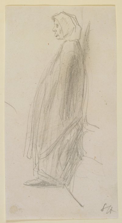 Profile Sketch of an Old Woman Standing, 1858 by James Abbott McNeill Whistler