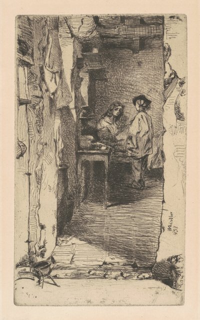 Rag Pickers, Quartier Mouffetard, Paris, 1858 by James Abbott McNeill Whistler