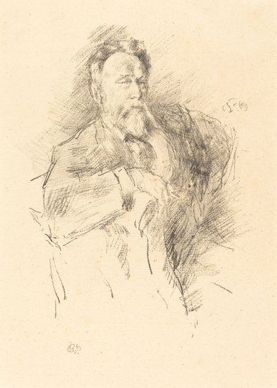 Sketch of William E. Henley, 1896 by James Abbott McNeill Whistler