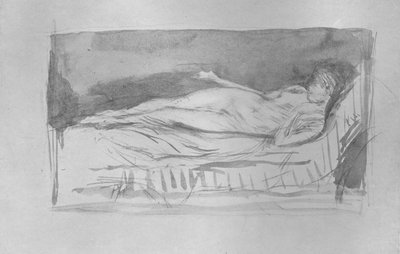 Sketch of a Girl, Nude by James Abbott McNeill Whistler