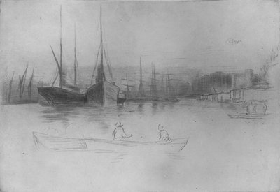 Steamboats Off The Tower by James Abbott McNeill Whistler