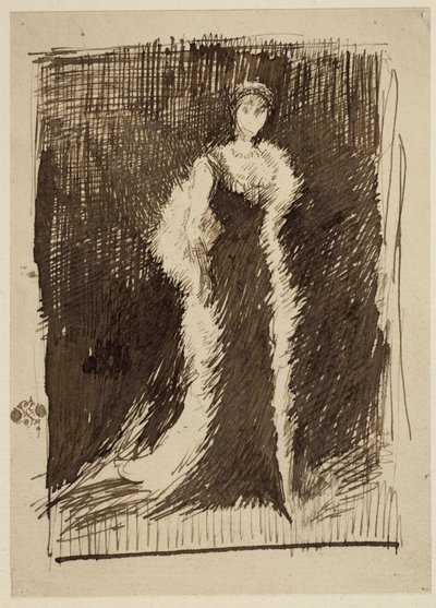 Study for Arrangement in Black: Lady Meux by James Abbott McNeill Whistler