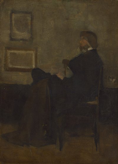 Study for Arrangement in Grey and Black, No. 2: Thomas Carlyle by James Abbott McNeill Whistler