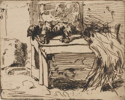 The Dog on the Kennel, 1858 by James Abbott McNeill Whistler