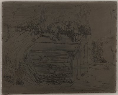 The Dog on the Kennel by James Abbott McNeill Whistler