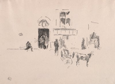 The Gaiety Stage Door by James Abbott McNeill Whistler
