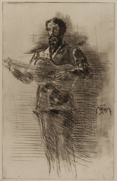 The Guitar Player by James Abbott McNeill Whistler