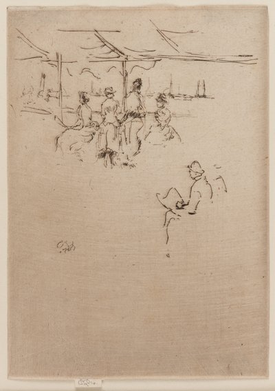 The Landing Stage, Cows by James Abbott McNeill Whistler