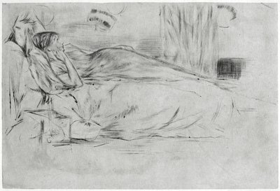 The Model, Lying Down by James Abbott McNeill Whistler