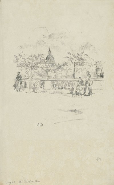 The Pantheon, from the Terrace of the Luxembourg Gardens by James Abbott McNeill Whistler