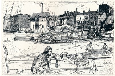 The Pool of London, 1859 by James Abbott McNeill Whistler