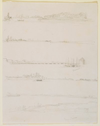 The Rhine, near Worms and Oppeheim by James Abbott McNeill Whistler